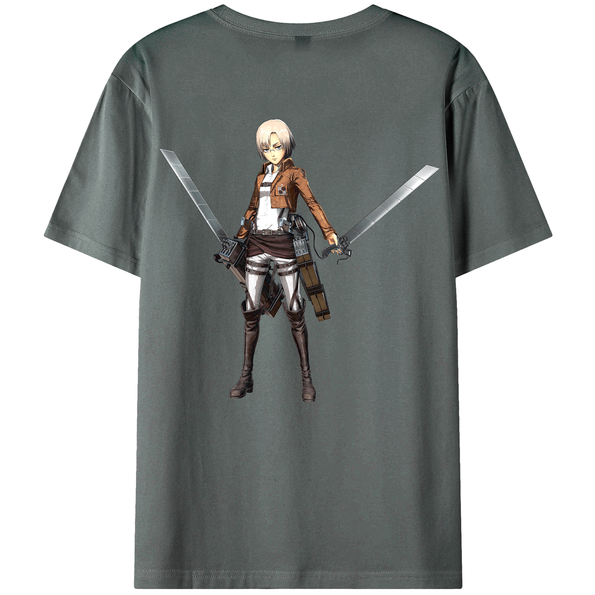 （画像用）  綿100％ メンズ半袖Tシャツ（バックプリント） 通気性
